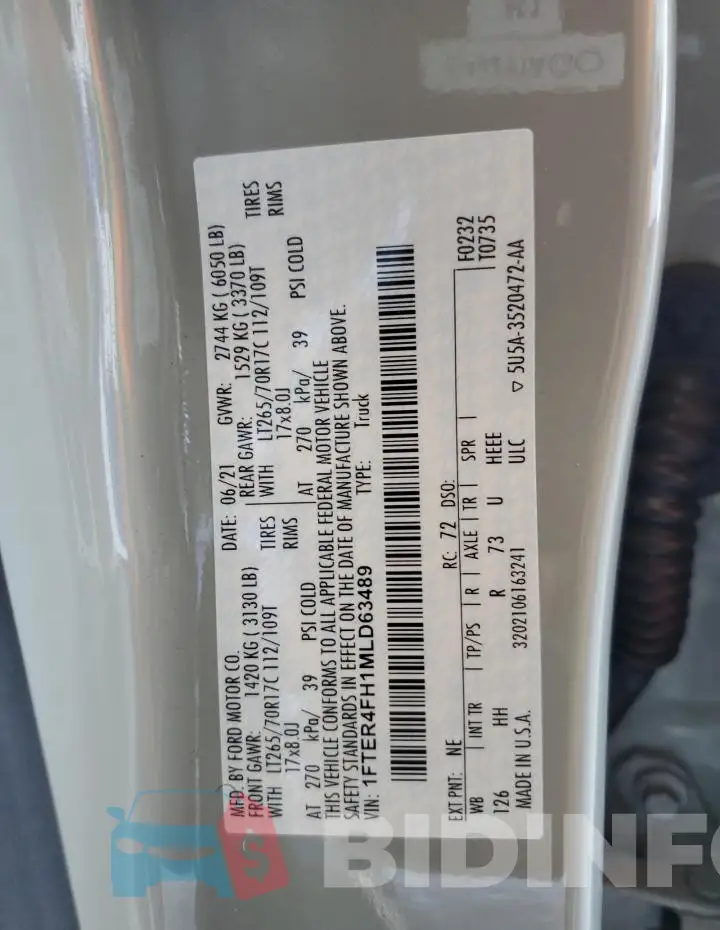1FTER4FH1MLD63489 Photo# 13