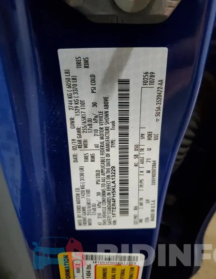 1FTER4FH5KLA13229 Photo# 12