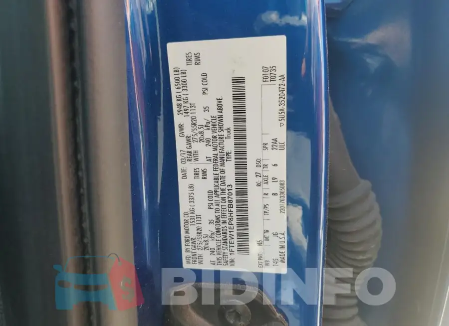 1FTEW1EP8HFB87013 Photo# 12