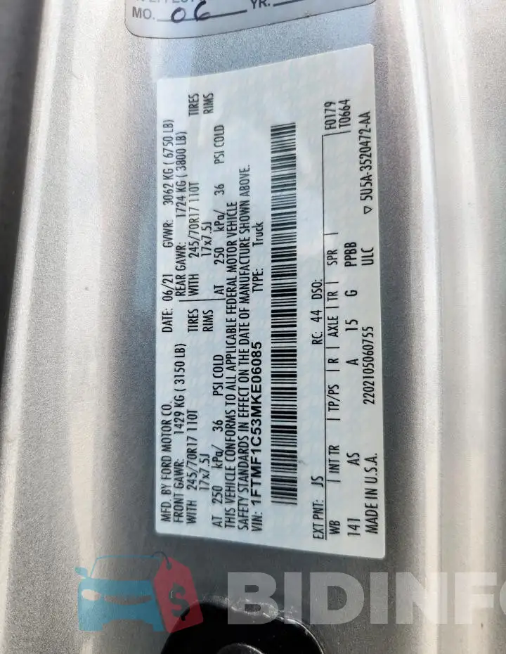 1FTMF1C53MKE06085 Photo# 12