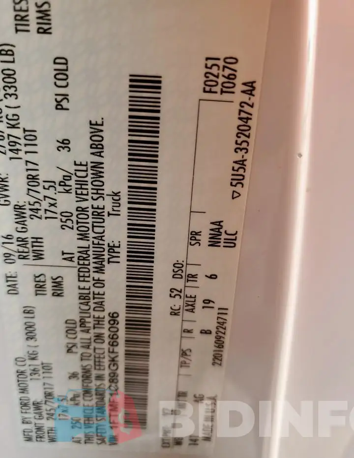 1FTMF1C89GKF66096 Photo# 13