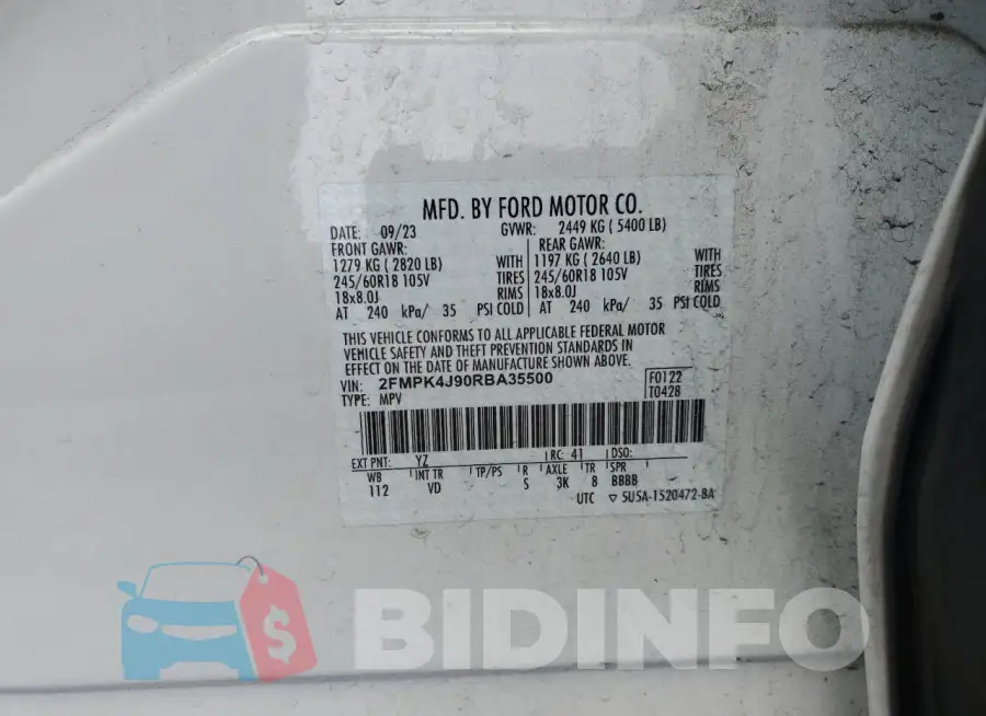 2FMPK4J90RBA35500 Photo# 13