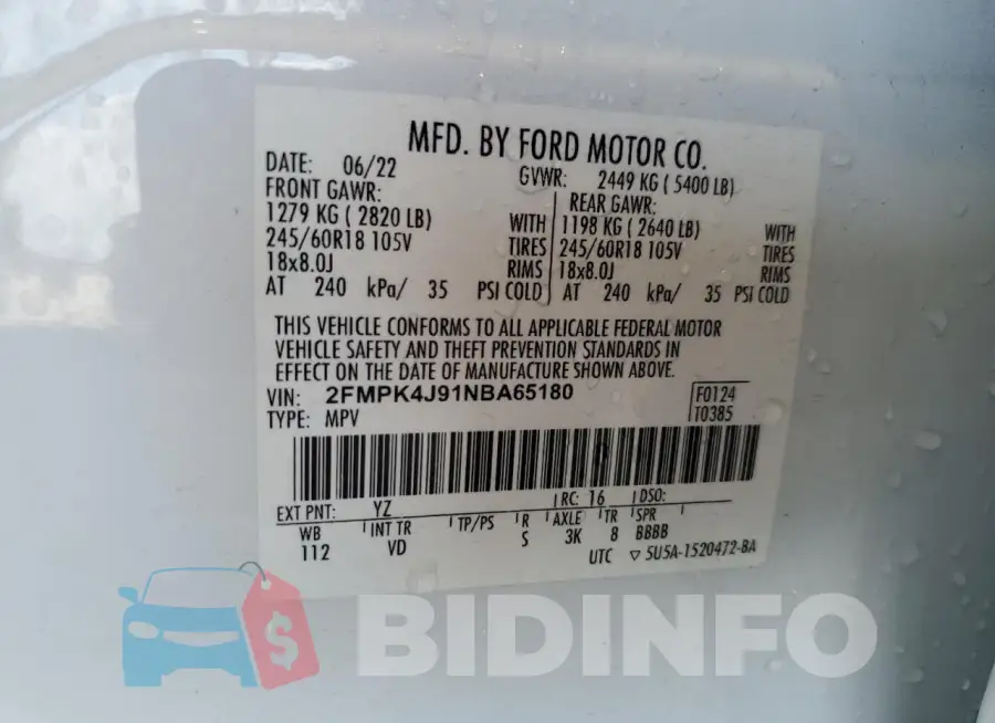 2FMPK4J91NBA65180 Photo# 13