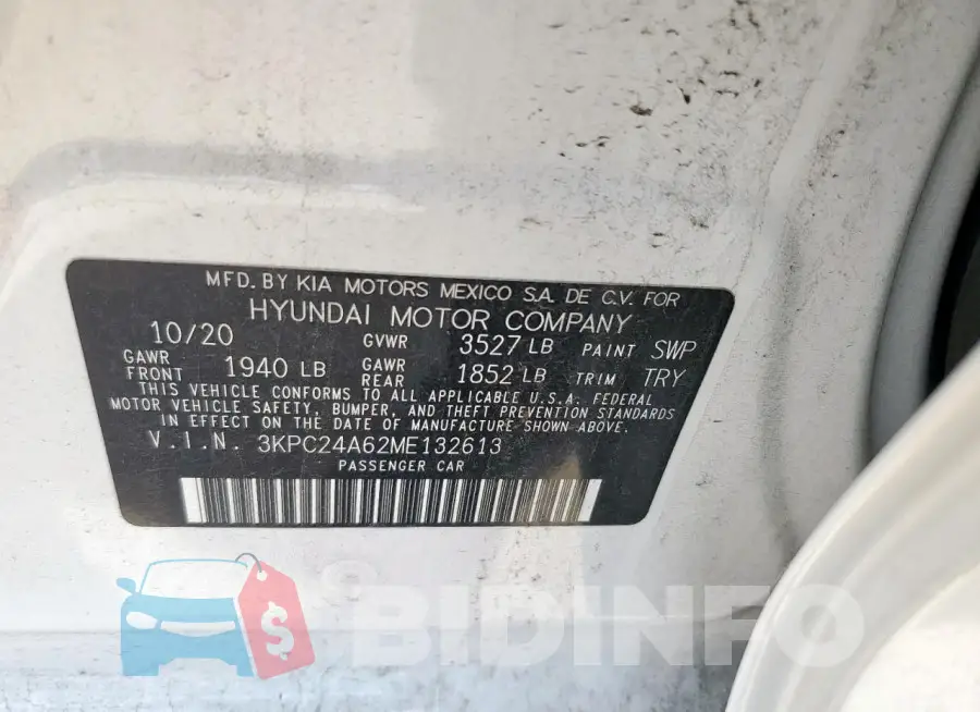 3KPC24A62ME132613 Photo# 13