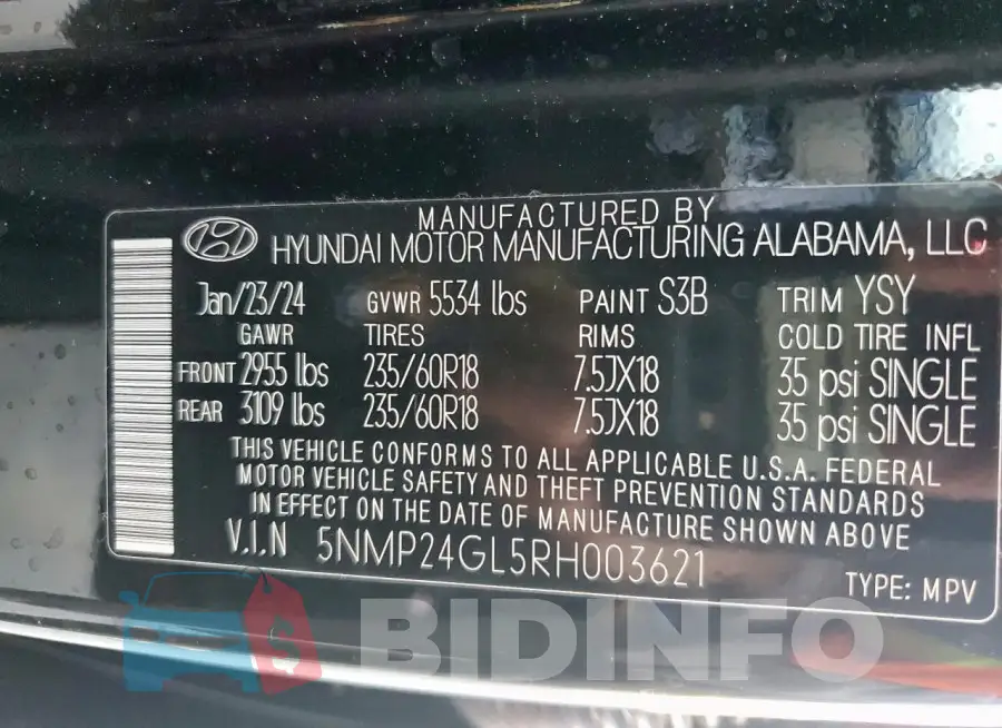5NMP24GL5RH003621 Photo# 14