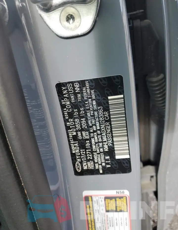KMHLM4AGXNU283863 Photo# 12