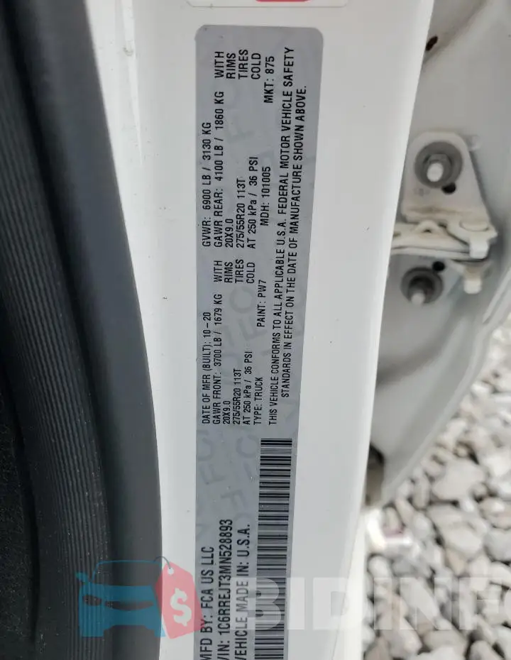 1C6RREJT3MN528893 Photo# 12
