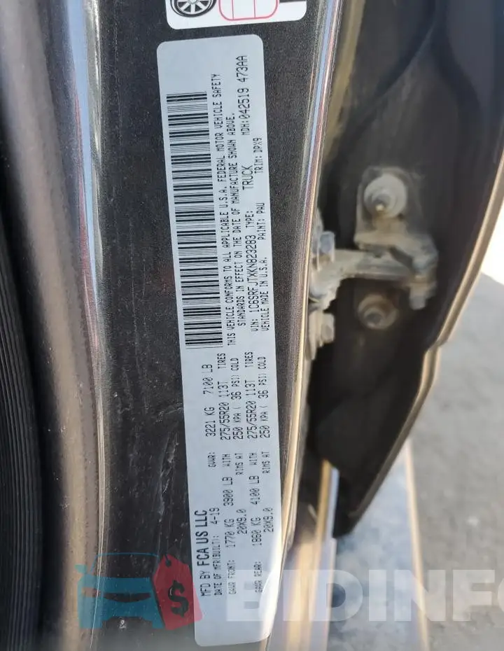 1C6SRFJTXKN823283 Photo# 13