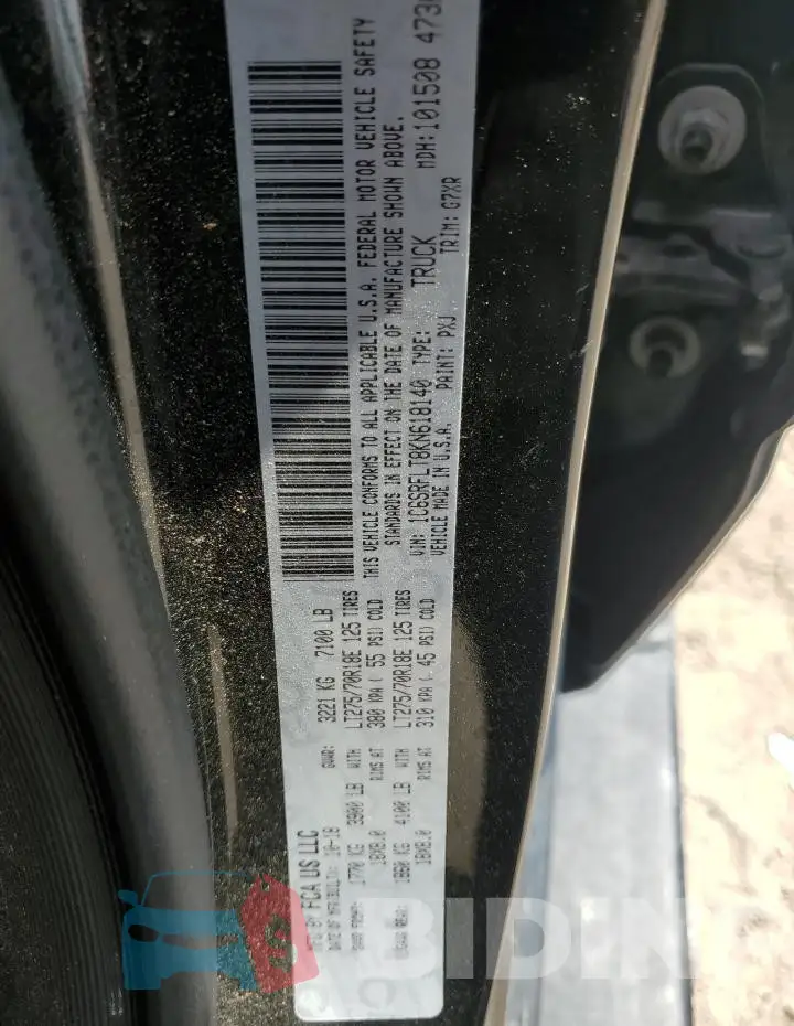 1C6SRFLT8KN618140 Photo# 12