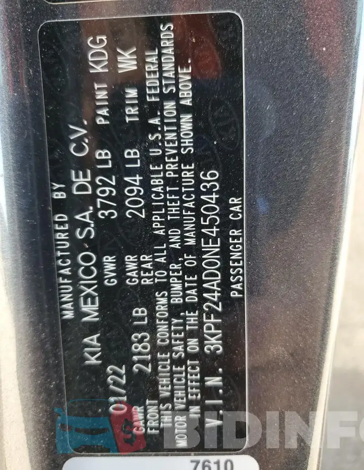 3KPF24AD0NE450436 Photo# 12