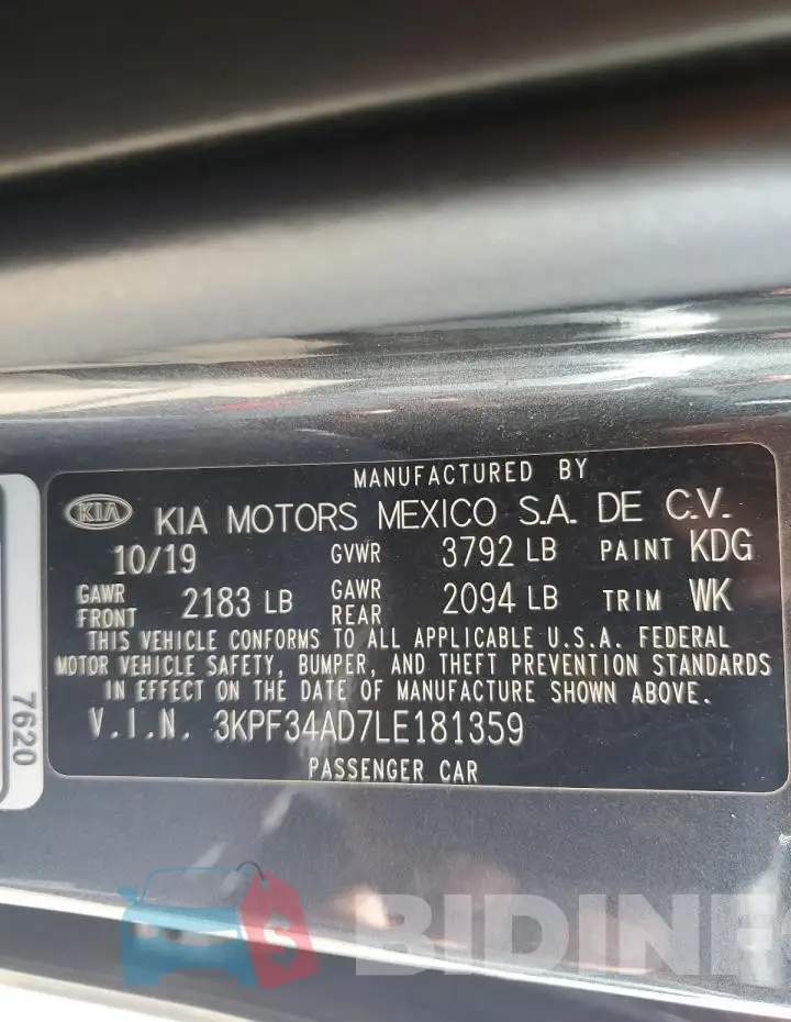 3KPF34AD7LE181359 Photo# 12
