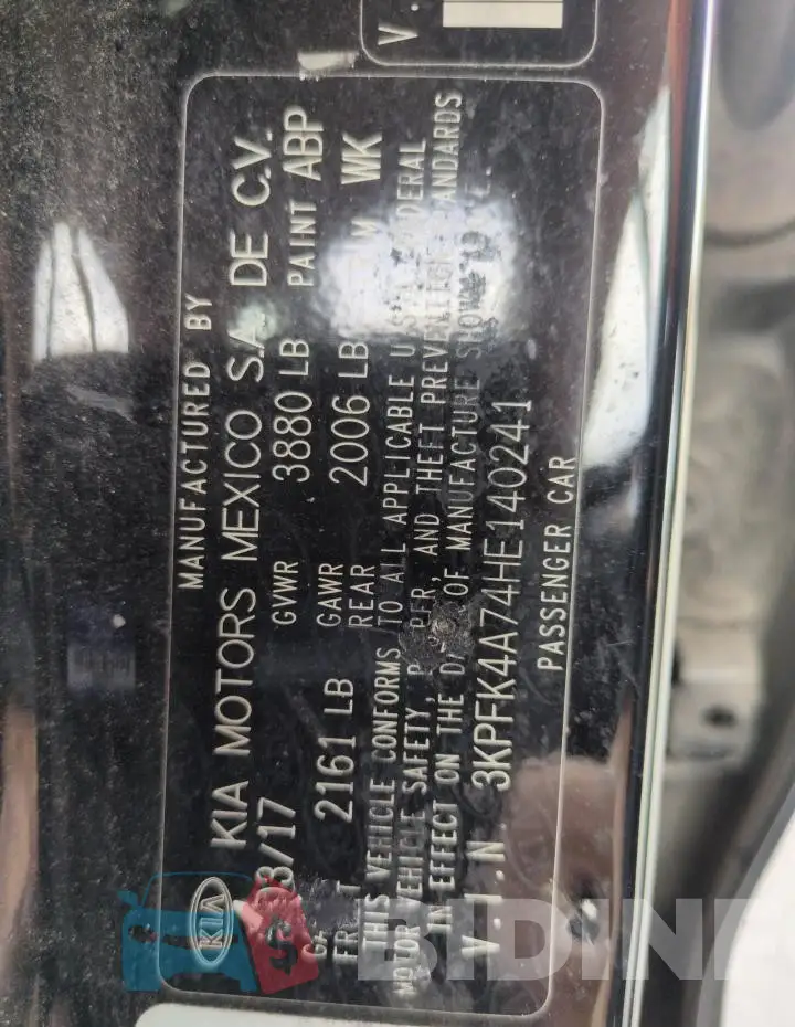 3KPFK4A74HE140241 Photo# 12