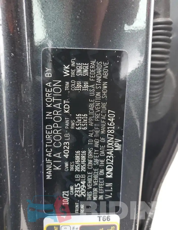 KNDJ23AUXN7816407 Photo# 13