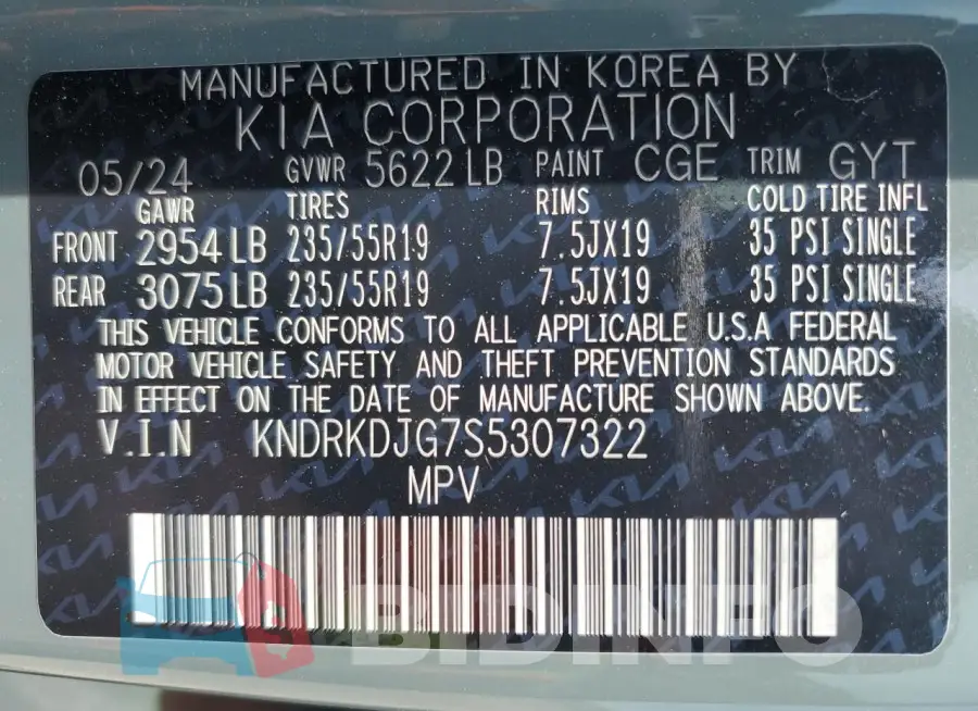 KNDRKDJG7S5307322 Photo# 14