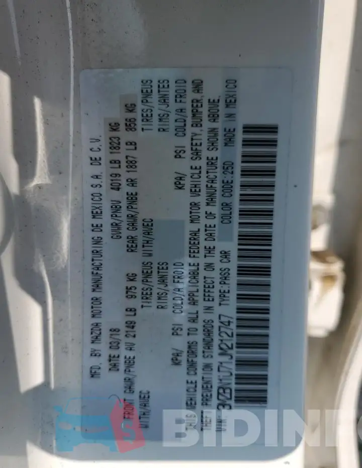 3MZBN1U71JM212747 Photo# 12