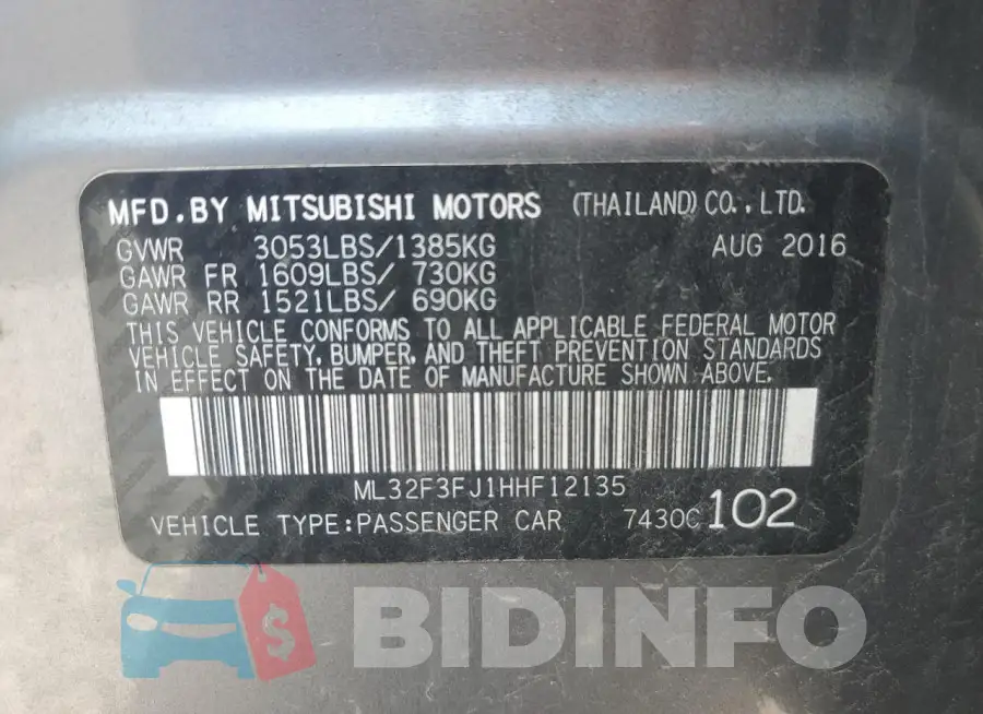 ML32F3FJ1HHF12135 Photo# 13