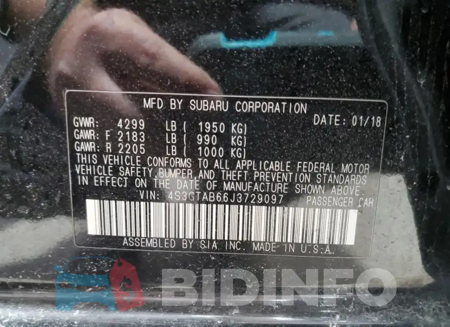 4S3GTAB66J3729097 Photo# 12