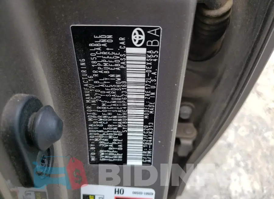 5YFBURHE4HP623169 Photo# 12