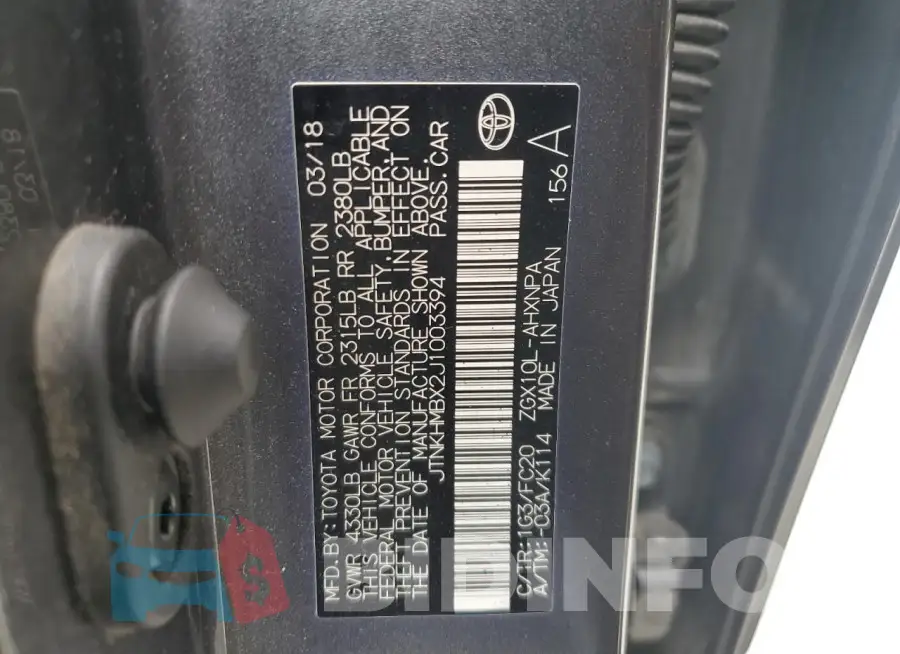 JTNKHMBX2J1003394 Photo# 12