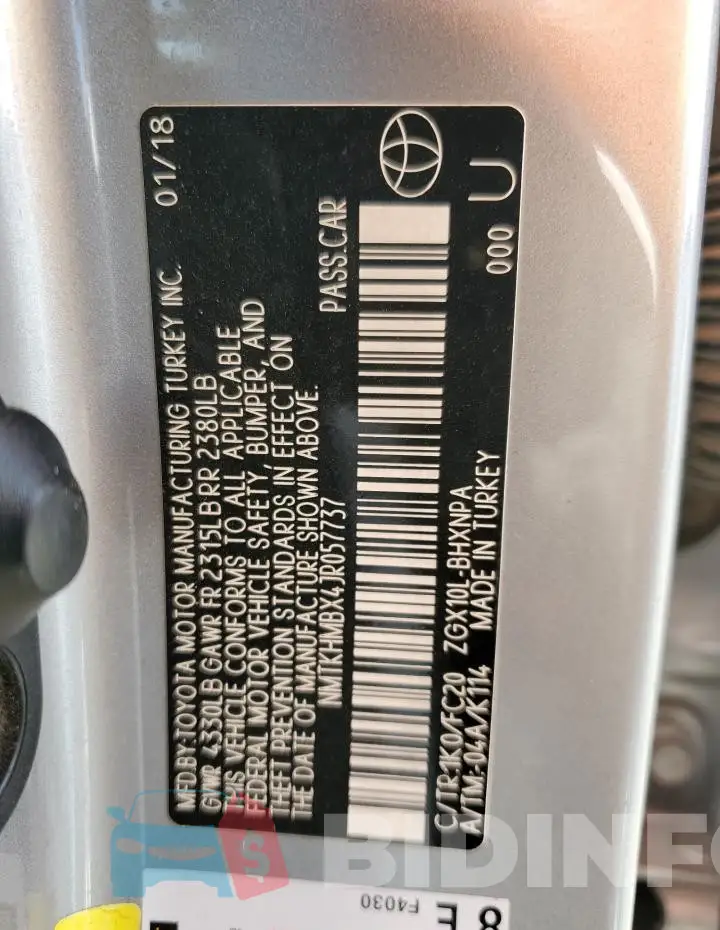 NMTKHMBX4JR057737 Photo# 13