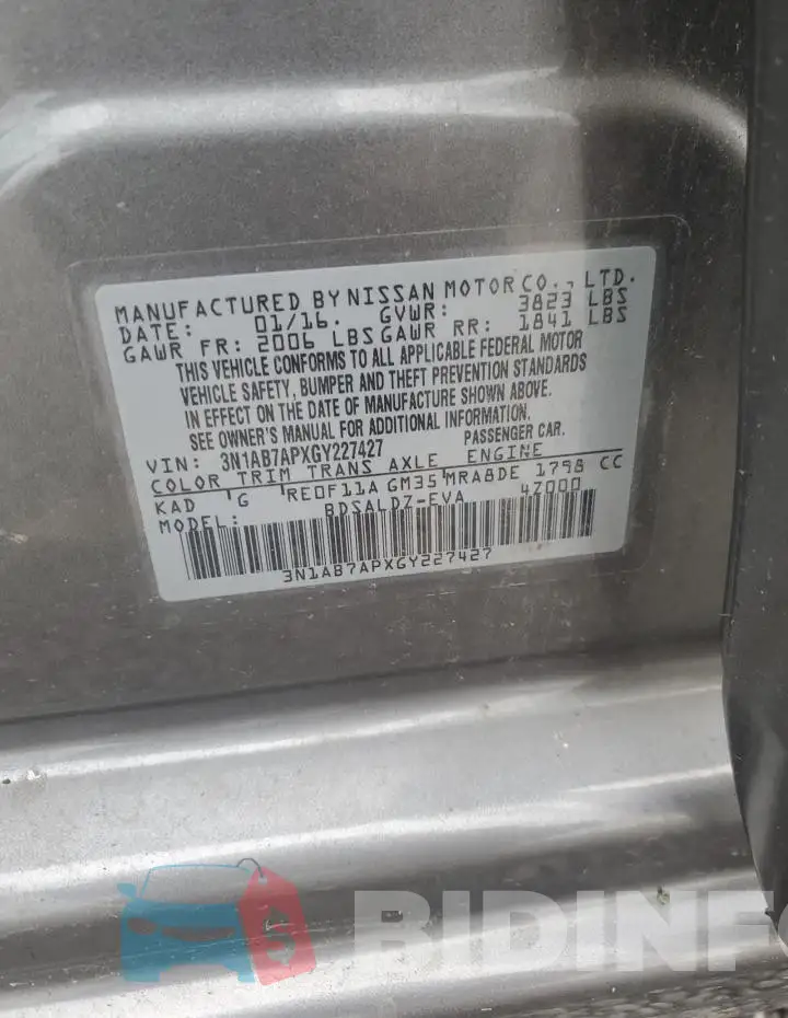 3N1AB7APXGY227427 Photo# 12