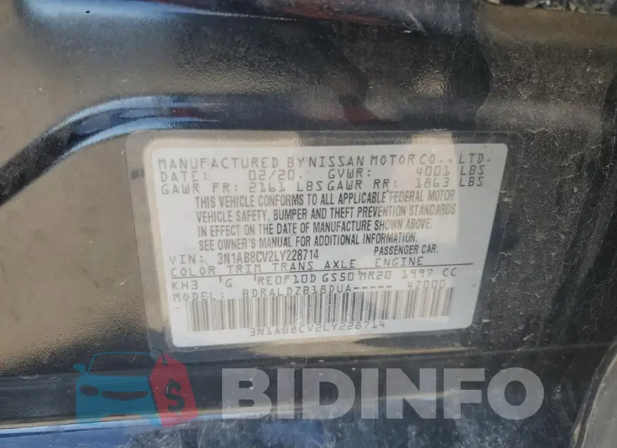 3N1AB8CV2LY228714 Photo# 12