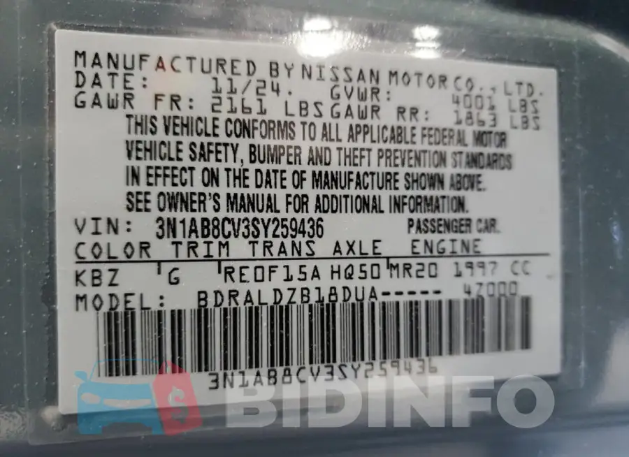 3N1AB8CV3SY259436 Photo# 12