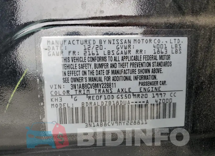 3N1AB8CV9MY228811 Photo# 12