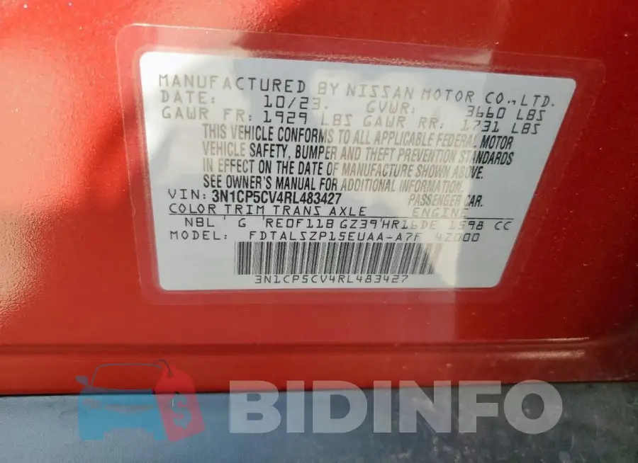 3N1CP5CV4RL483427 Photo# 12