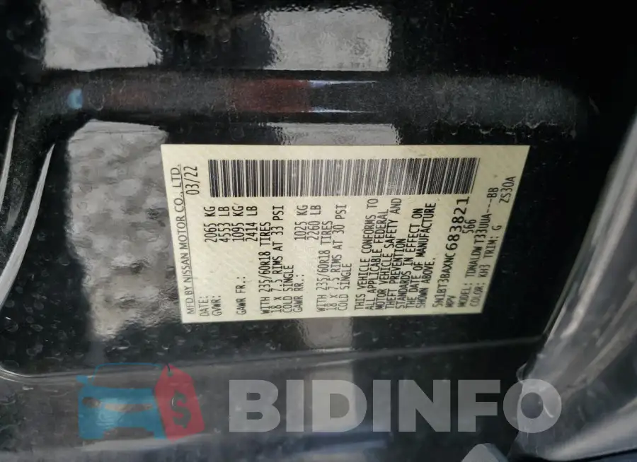 5N1BT3BAXNC683821 Photo# 13