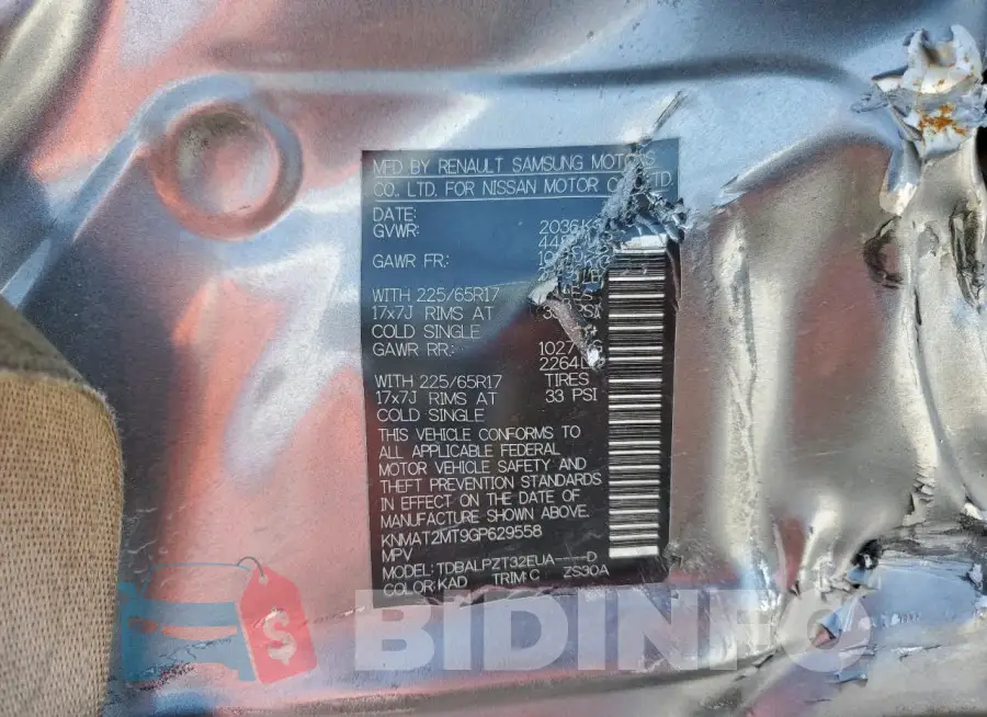 KNMAT2MT9GP629558 Photo# 13