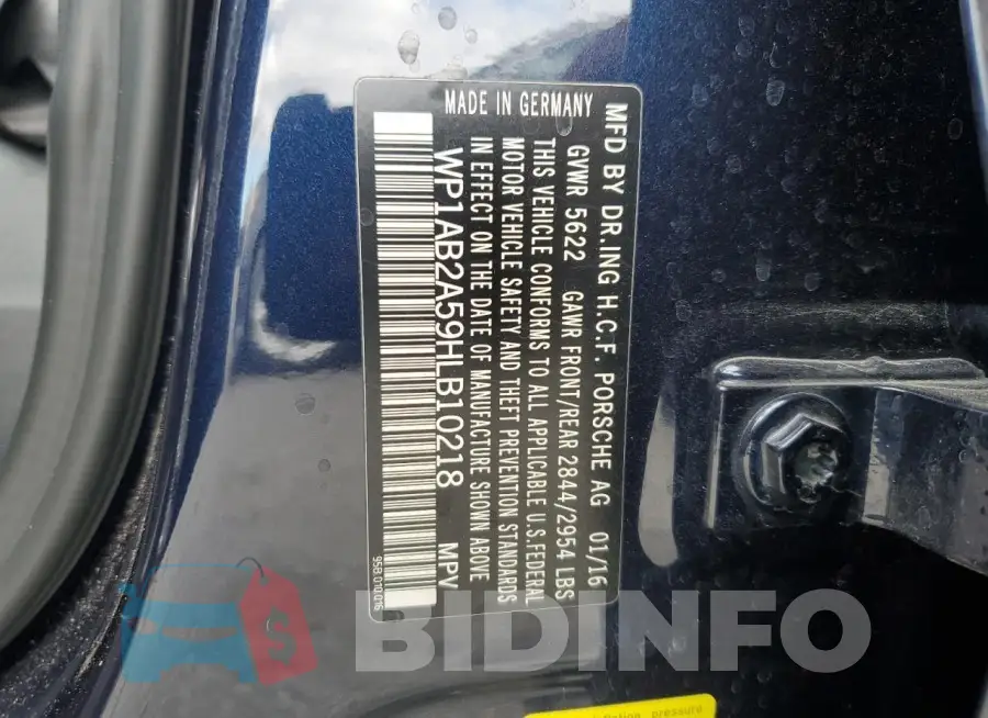 WP1AB2A59HLB10218 Photo# 14
