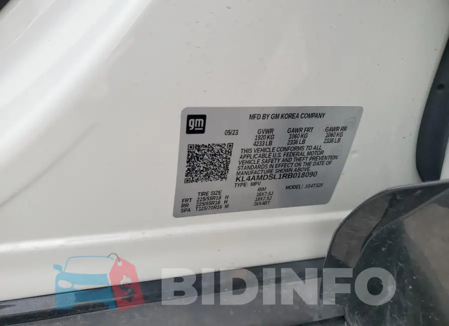 KL4AMDSL1RB018090 Photo# 13