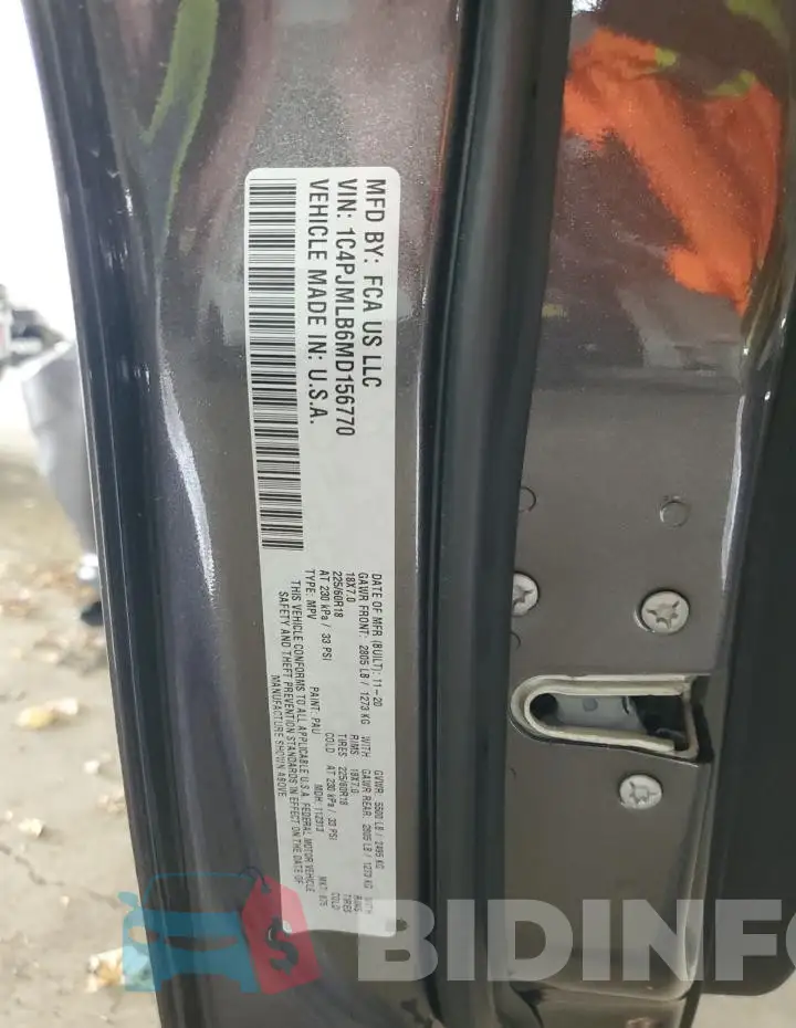 1C4PJMLB6MD156770 Photo# 14