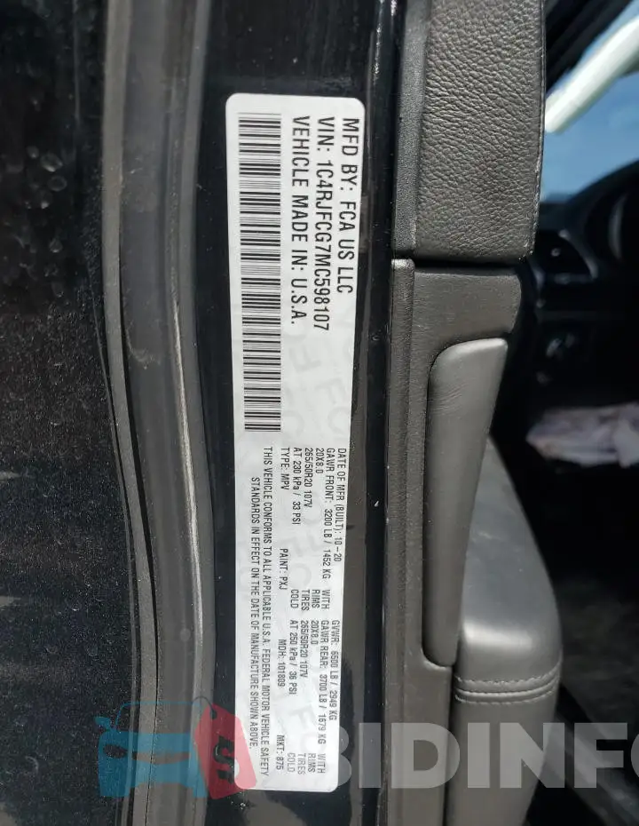 1C4RJFCG7MC598107 Photo# 13
