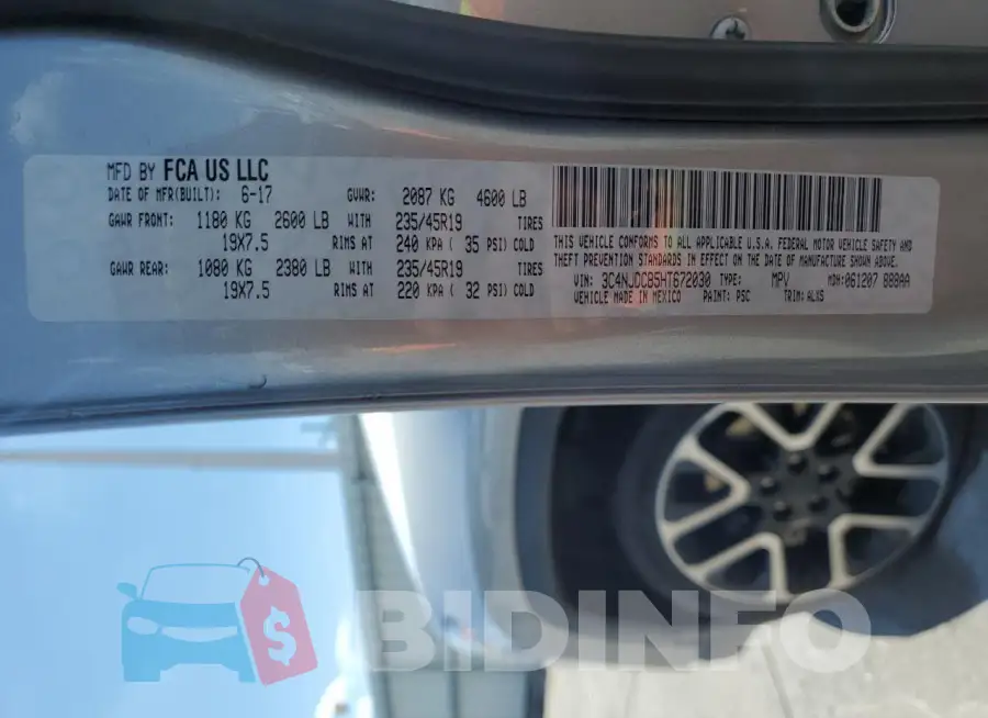 3C4NJDCB5HT672030 Photo# 13