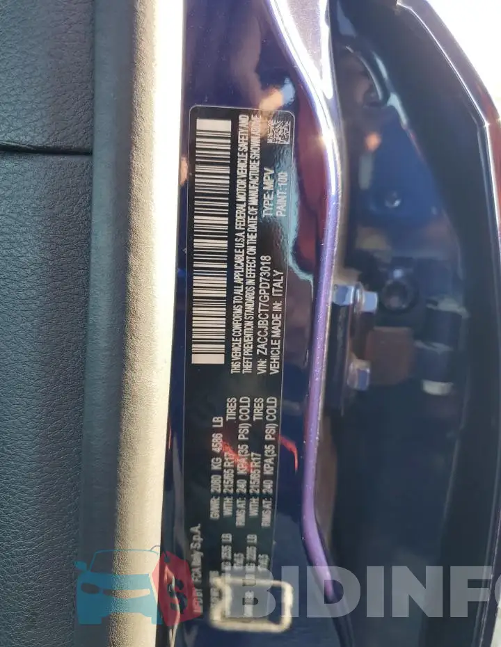 ZACCJBCT7GPD73018 Photo# 12