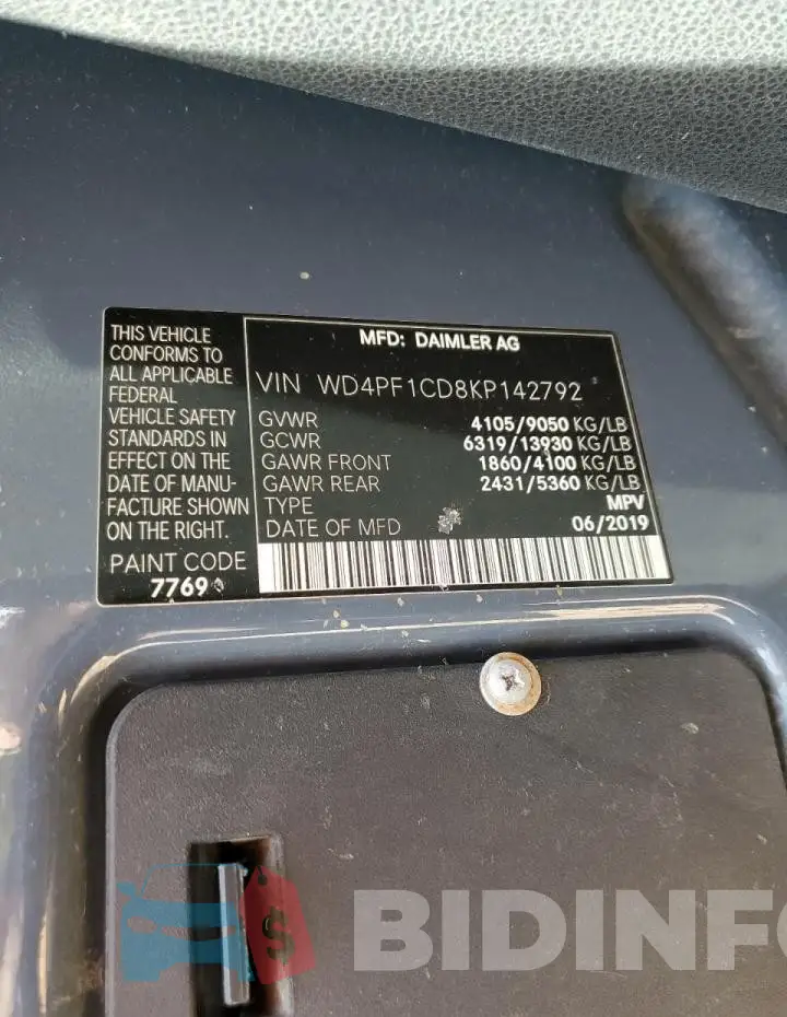 WD4PF1CD8KP142792 Photo# 14
