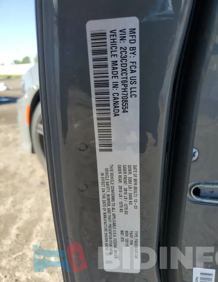 2C3CDXCT6PH708554 Photo# 12
