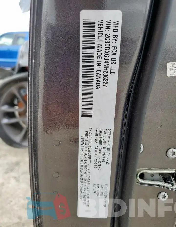 2C3CDXGJ4NH206227 Photo# 13