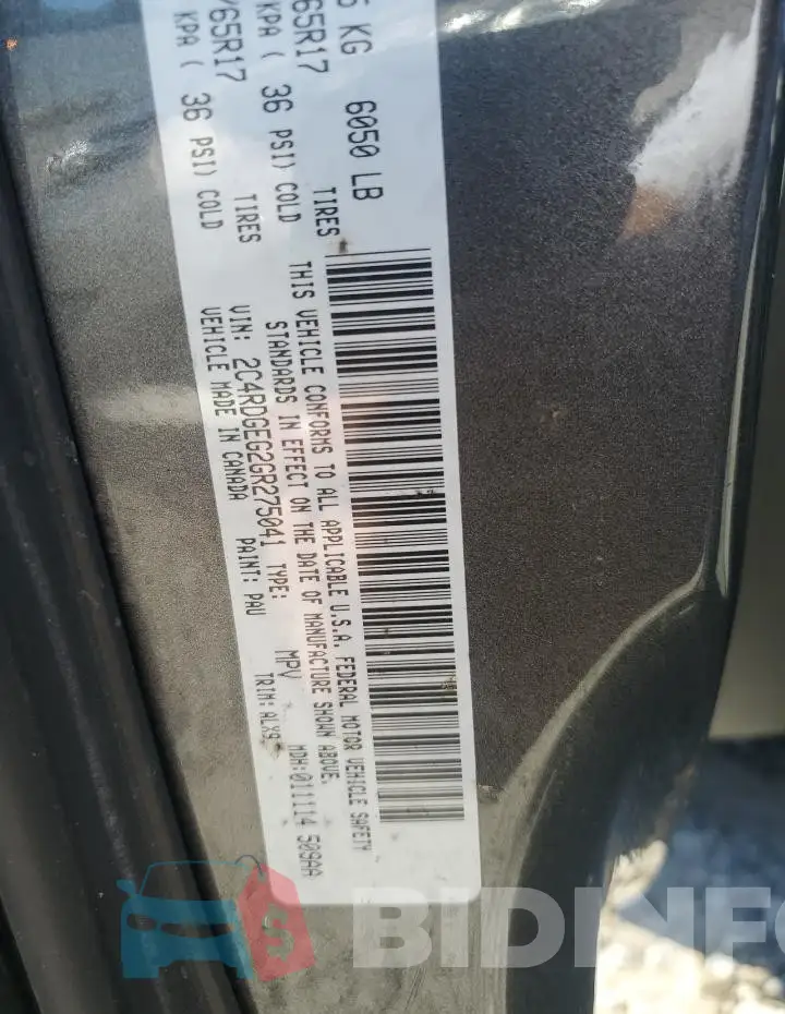 2C4RDGEG2GR275041 Photo# 13
