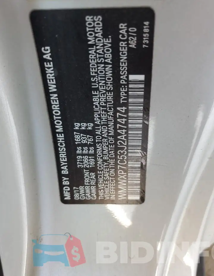 WMWXP7C53J2A47474 Photo# 12