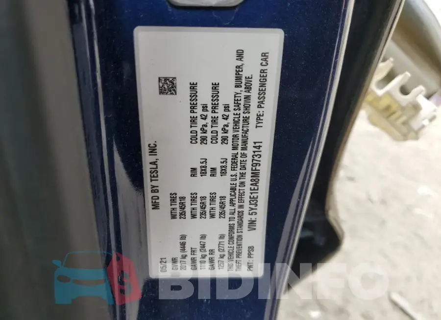 5YJ3E1EA8MF973141 Photo# 12