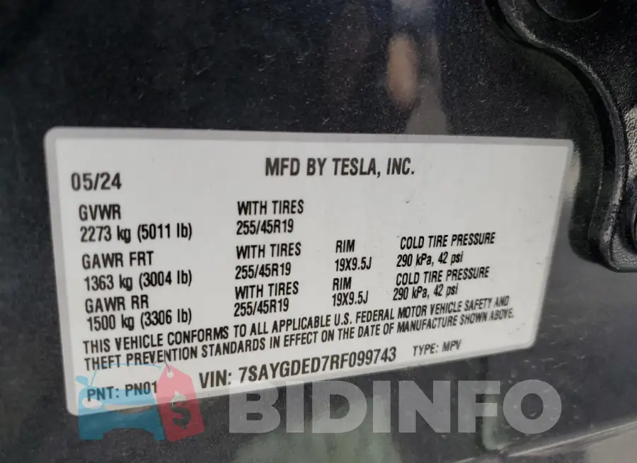 7SAYGDED7RF099743 Photo# 12