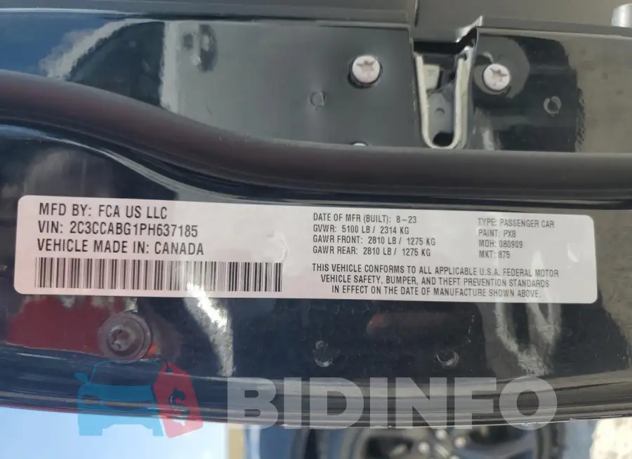 2C3CCABG1PH637185 Photo# 12