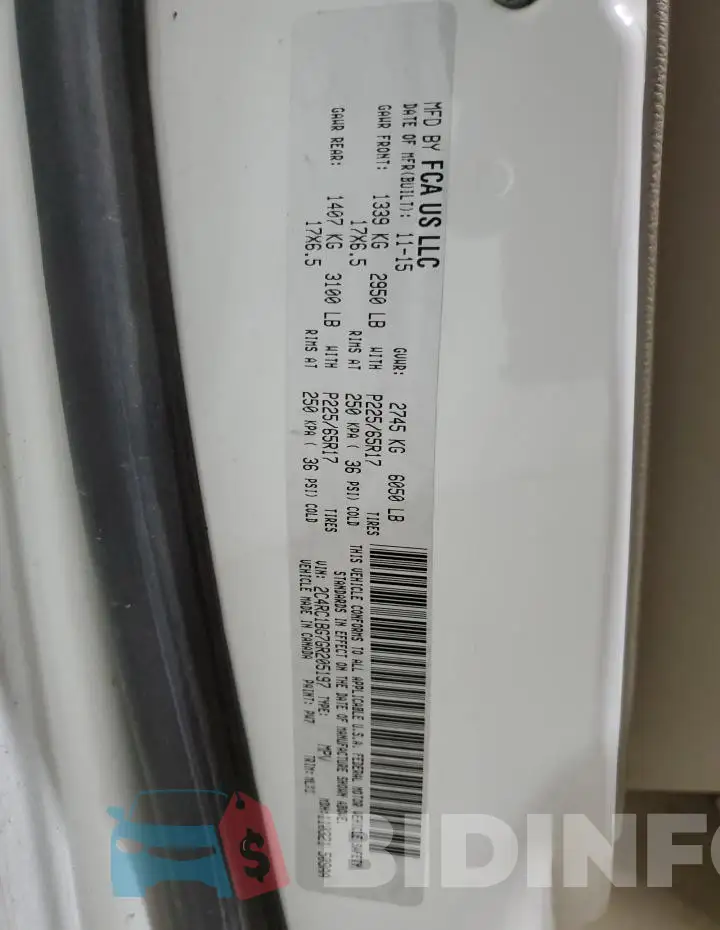2C4RC1BG7GR205197 Photo# 14