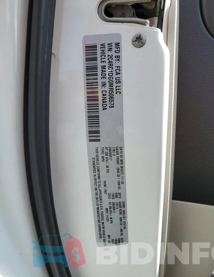 2C4RC1DG0MR506578 Photo# 14