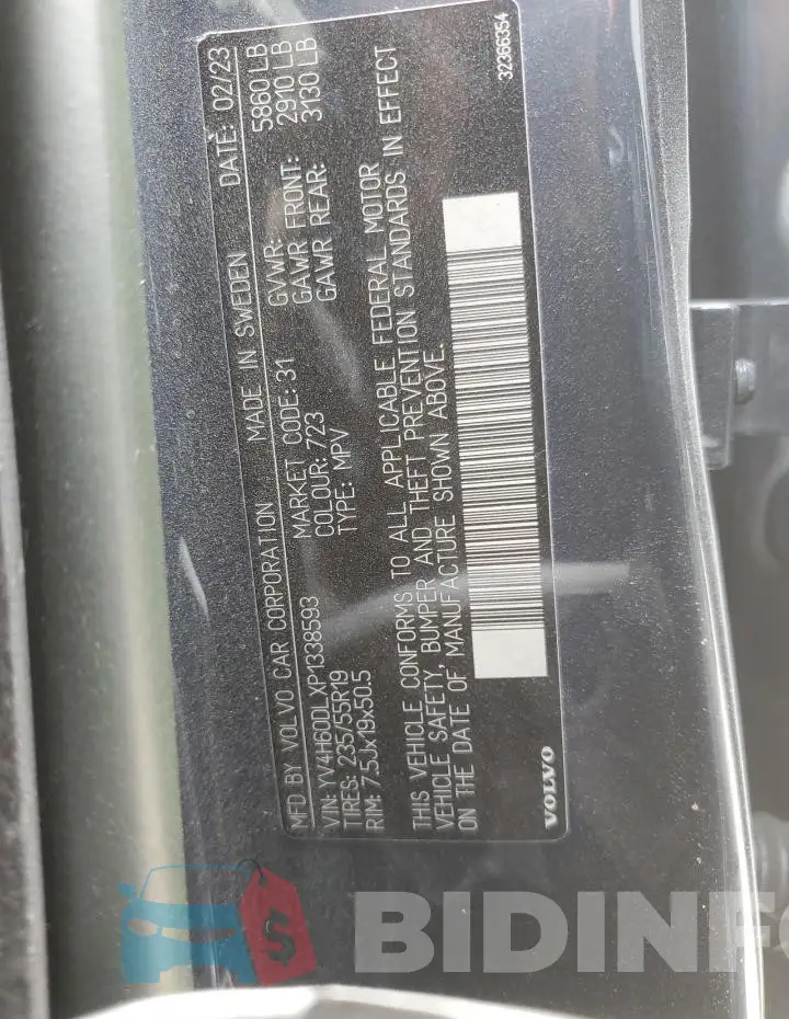 YV4H60DLXP1338593 Photo# 14