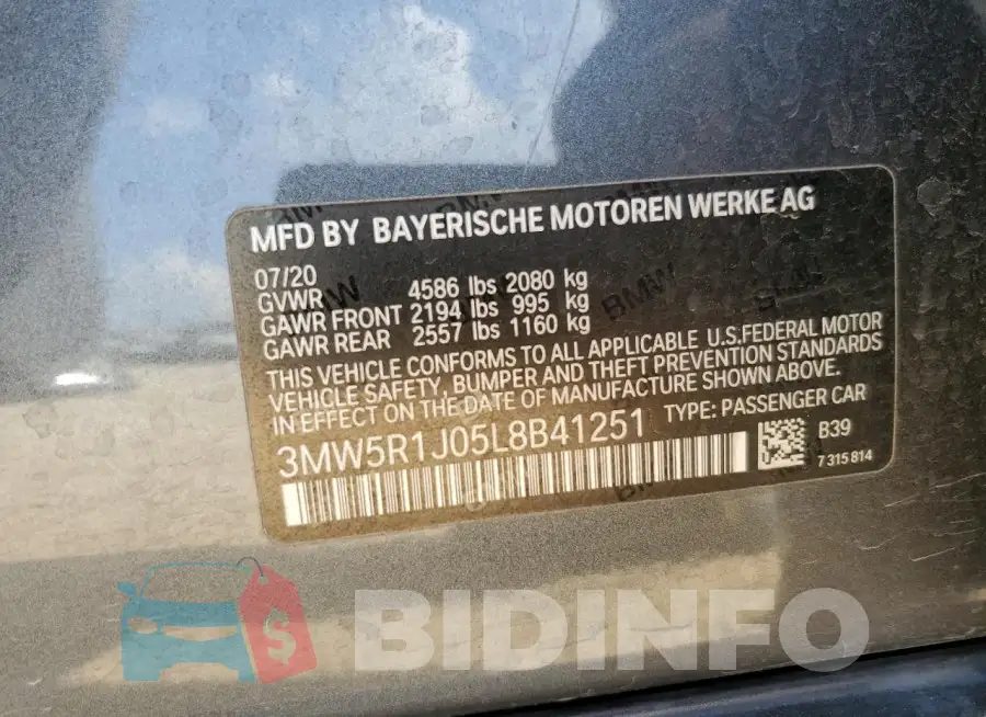 3MW5R1J05L8B41251 Photo# 12