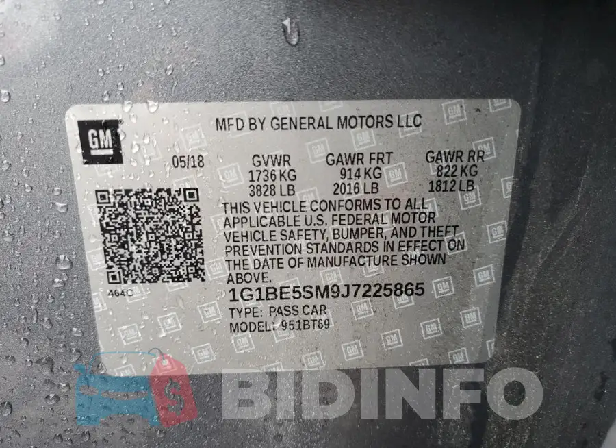 1G1BE5SM9J7225865 Photo# 12
